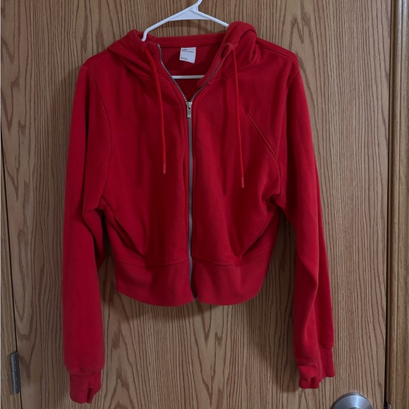 Red Zip Up - Picture 2 of 4